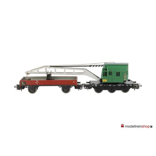 Marklin H0 4671 Kraanwagen met Lageboordwagen - 4503 - Modeltreinshop