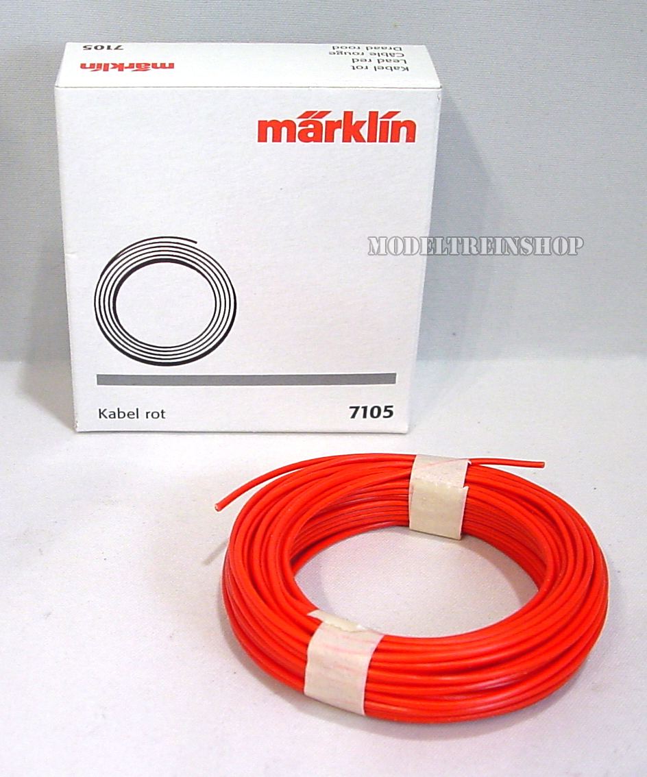 Marklin 7105 Draad Rood 10 Meter - Modeltreinshop