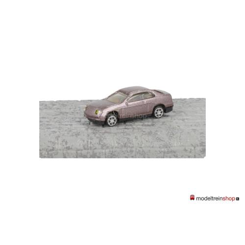 N - Auto Aubergine met Voor- en Achter Led licht - Modeltreinshop