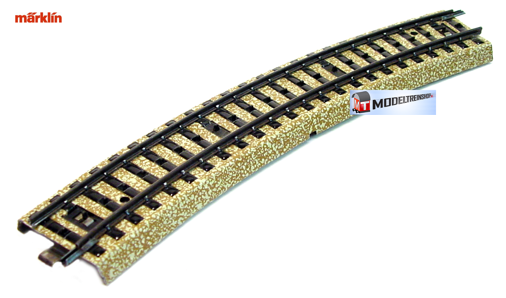 vuist overdracht Verslaving Marklin M Rail H0 5100 Gebogen 1/1 - 18,8 cm - Modeltreinshop