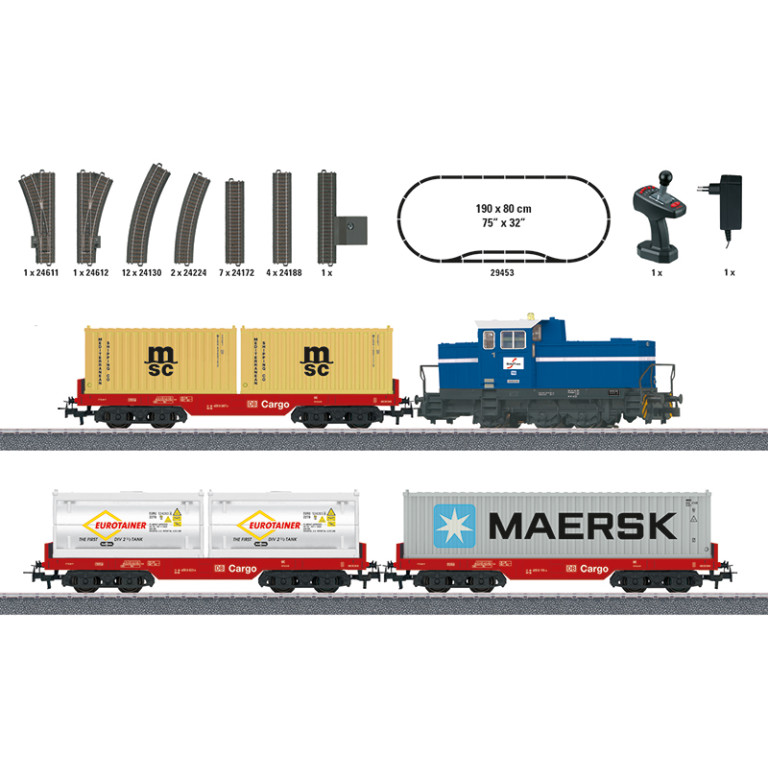 Marklin H0 29453 Startset Container Trein Digitaal met