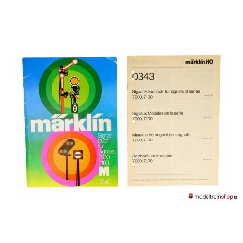 Marklin H0 0340 en 0343 Seinboek voor seinen 7000 en 7100 - Modeltreinshop