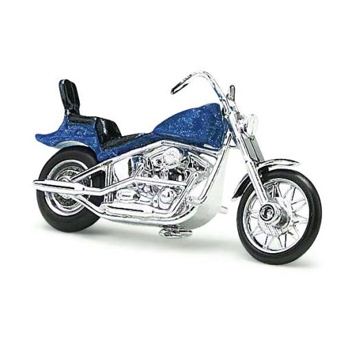 Busch H0 40152 Amerikaanse motorfiets blauw - Modeltreinshop