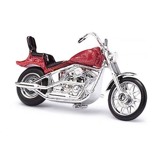 Busch H0 40153 Amerikaanse motorfiets rood - Modeltreinshop