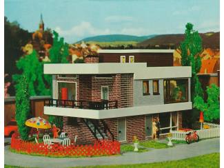 Faller HO 109257 B-257 Modern huis met plat dak - Vintage verpakking - Modeltreinshop