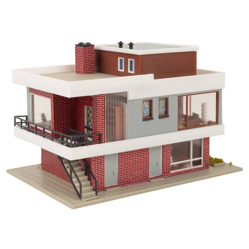 Faller HO 109257 B-257 Modern huis met plat dak - Vintage verpakking - Modeltreinshop