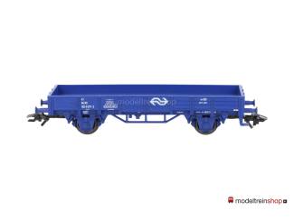 Marklin H0 4433 A2 Lageboordwagen Us 529 NS Blauw - Modeltreinshop