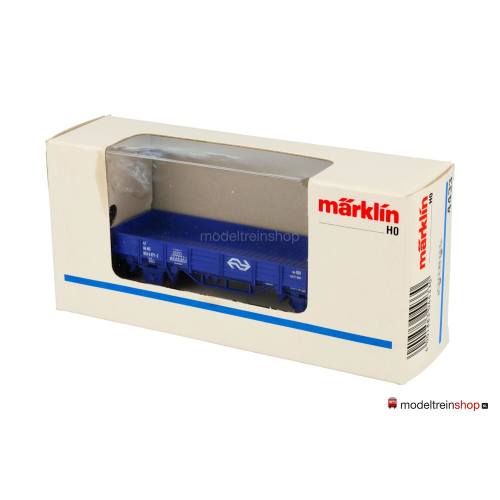 Marklin H0 4433 A2 Lageboordwagen Us 529 NS Blauw - Modeltreinshop