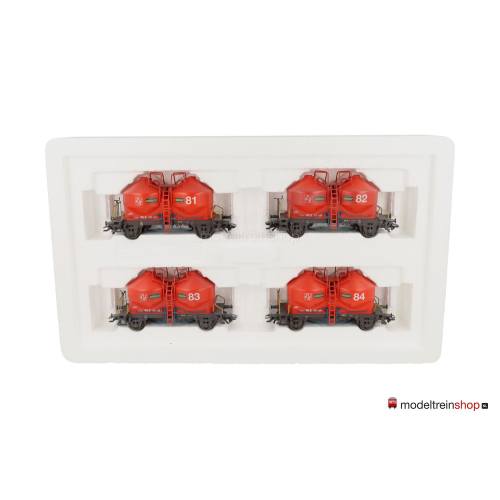 Marklin H0 4514 Wagen set vier silowagens van de WLE - Modeltreinshop