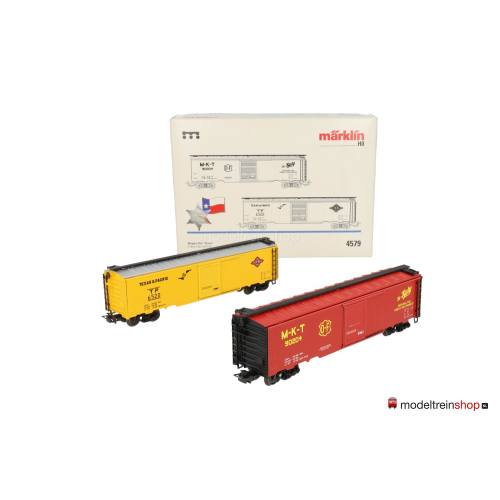 Marklin H0 4579 tweedelige goederenwagen set "150 Jahre Texas" - Modeltreinshop