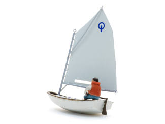 Artitec H0 50.150 Zeilbootje Optimist bouwpakket uit resin, ongeverfd - Modeltreinshop