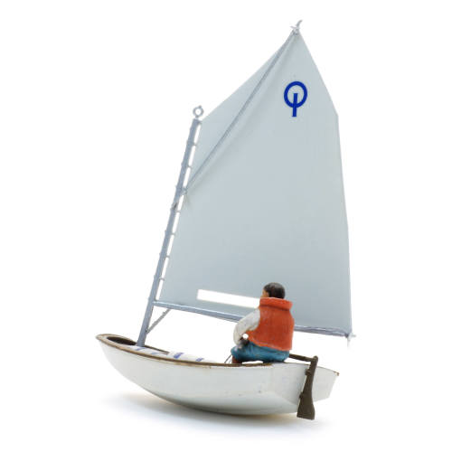 Artitec H0 50.150 Zeilbootje Optimist bouwpakket uit resin, ongeverfd - Modeltreinshop