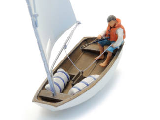 Artitec H0 50.150 Zeilbootje Optimist bouwpakket uit resin, ongeverfd - Modeltreinshop