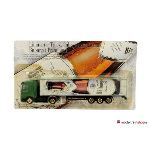 H0 Vrachtwagen - Bierwagen Bitburger Bitte ein Bit T-00320 - Modeltreinshop