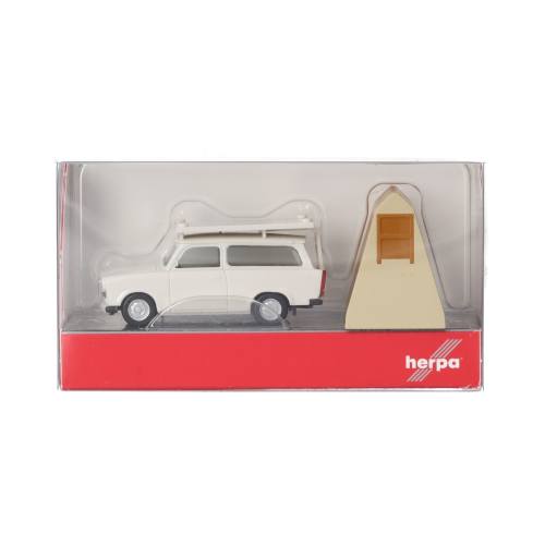 Herpa H0 024167-002 Trabant 601 Universal met dakzeil, grijs - Modeltreinshop