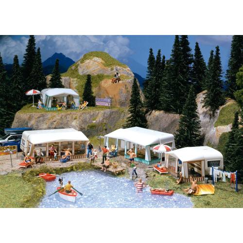 Faller H0 130503 Camping caravan set - Modeltreinshop