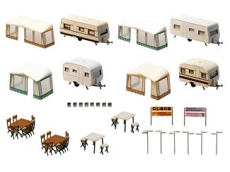 Faller H0 130503 Camping caravan set - Modeltreinshop