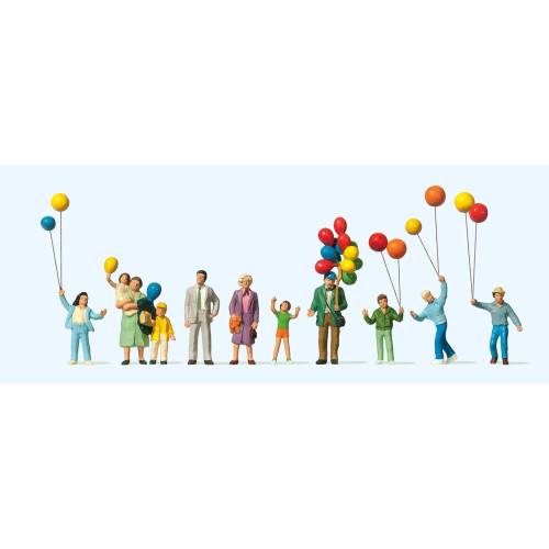 Preiser H0 24659 Ballonnenverkoop - Modeltreinshop