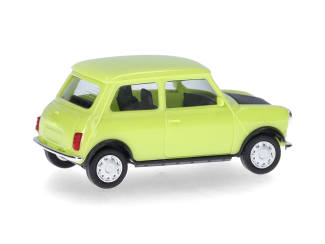 Herpa H0 421140 Mini Cooper Mayfair + schijnwerper, groen (rechts gestuurd) - Modeltreinshop