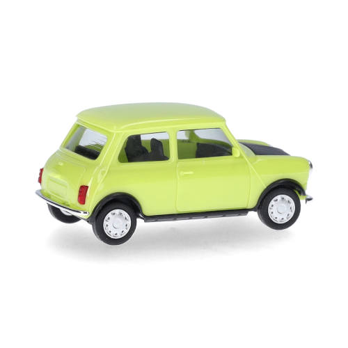 Herpa H0 421140 Mini Cooper Mayfair + schijnwerper, groen (rechts gestuurd) - Modeltreinshop