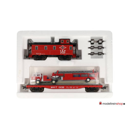 Marklin H0 4580 tweedelige wagen set Texas - Brandweer MHI - Modeltreinshop