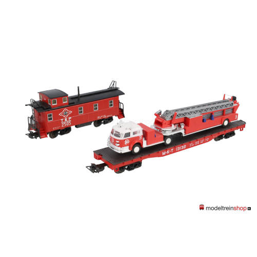 Marklin H0 4580 tweedelige wagen set Texas - Brandweer MHI - Modeltreinshop