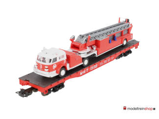 Marklin H0 4580 tweedelige wagen set Texas - Brandweer MHI - Modeltreinshop