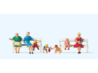 Preiser H0 10051 Moeders en kinderen - Modeltreinshop