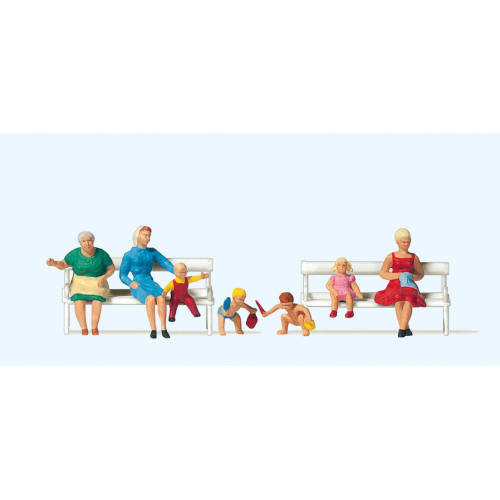 Preiser H0 10051 Moeders en kinderen - Modeltreinshop