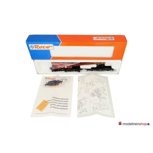 Roco H0 46901 schakelbare ongevallen kraan NS - Modeltreinshop