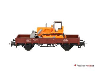 Marklin H0 4424 V09 Lageboordwagen met bulldozer - Modeltreinshop