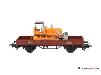 Marklin H0 4424 V09 Lageboordwagen met bulldozer - Modeltreinshop