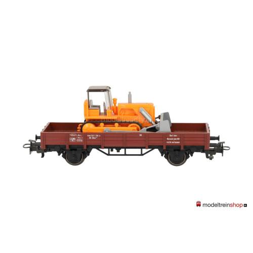 Marklin H0 4424 V09 Lageboordwagen met bulldozer - Modeltreinshop