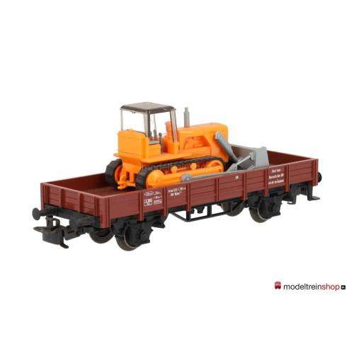 Marklin H0 4424 V09 Lageboordwagen met bulldozer - Modeltreinshop