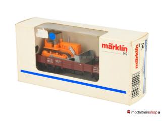 Marklin H0 4424 V09 Lageboordwagen met bulldozer - Modeltreinshop