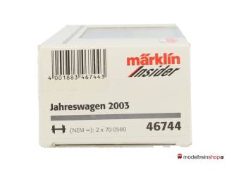 Marklin H0 46744 Wijnwagon insider jaar wagen 2003 - Modeltreinshop