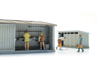 Artitec H0 5870097 op de camping in de ochtend - Modeltreinshop