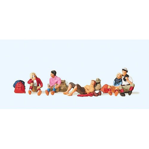 Preiser H0 10442 Rustende wandelaars - Modeltreinshop