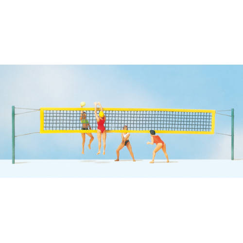 Preiser H0 10528 beachvolleybal - Modeltreinshop