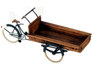 Artitec H0 387.13 Bakfiets kant en klaar resin, geverfd - Modeltreinshop