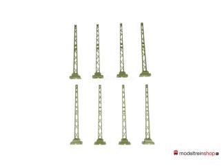 Marklin H0 7021 8 stuks Bovenleiding Portaalmasten met oud voet - Modeltreinshop