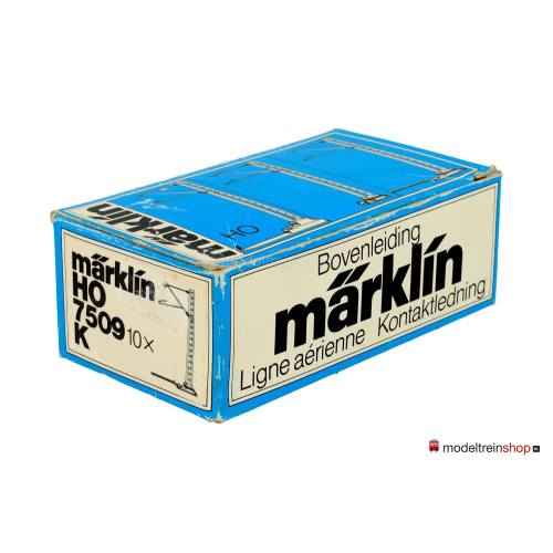 Marklin K rail H0 7509 Aansluit Bovenleiding mast 10 stuks in ovp - Modeltreinshop