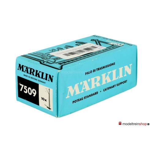 Marklin K rail H0 7509 Aansluit Bovenleiding mast 10 stuks in ovp - Modeltreinshop