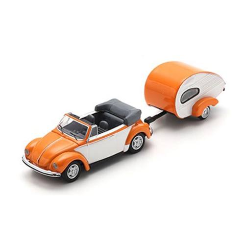 Schuco H0 26777 VW Kever cabrio + caravan - Modeltreinshop