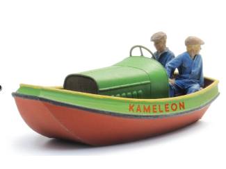 Artitec H0 387.587 De Kameleon waterlijn + 2 figuren - schippers van de Kameleon - Modeltreinshop