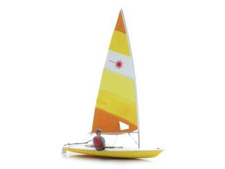 Artitec H0 387.593 Zeilboot Laser varend + figuur - Modeltreinshop