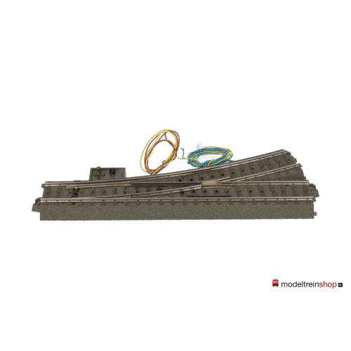 Marklin C Rail 24611 Rechte wissel links met wisselaandrijving en verlichting - Modeltreinshop