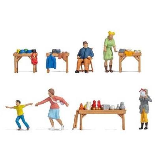 Noch H0 16281 Figuren thema set Vlooienmarkt / rommelmarkt - Modeltreinshop