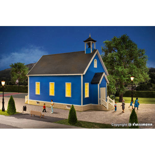 Kibri HO 38843 Landelijke school met LED-verlichting - Modeltreinshop