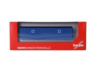 Herpa H0 053600-003 2 stuks Bouw Container Blauw - Modeltreinshop